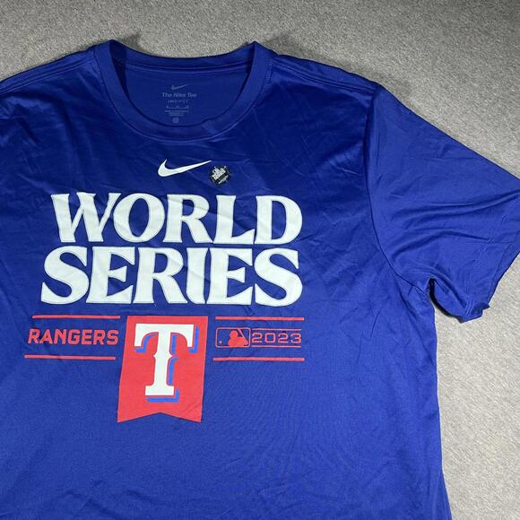 Nike Other - NWT MLB Nike DriFit Men’s XXL World Series Texas Rangers 2023 Champions TShirt